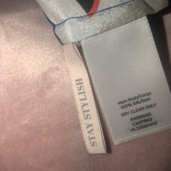 New with tag Nordstrom Olivia Palermo  Blue Mazarine Chelsea Poppy  blouse - Picture 7 of 7